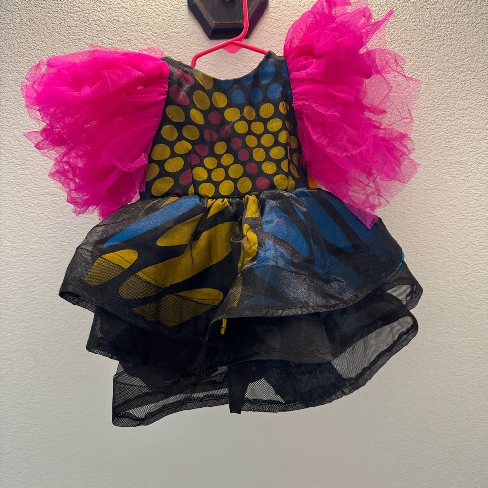 Colorful Kids Costume with Pink and Black Accents